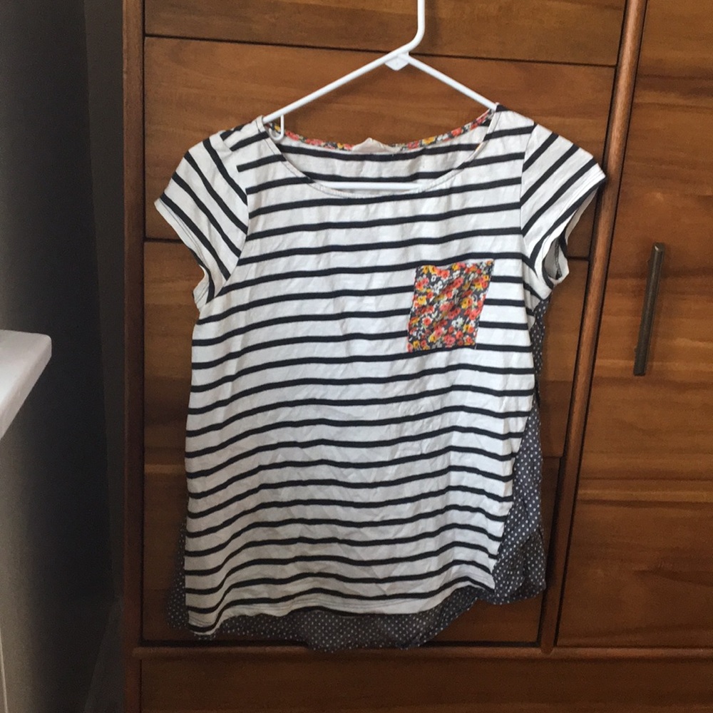 Anthropologie mixed pattern t shirt